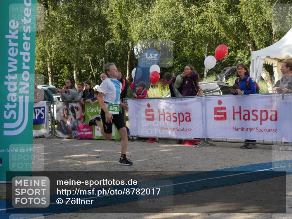 07.09.2025 - 19. Norderstedt Triathlon Zöllner http://msf.ph/oto/8782017 07.09.2025 11:00:46 Ziel 689 meine-sportfotos.de