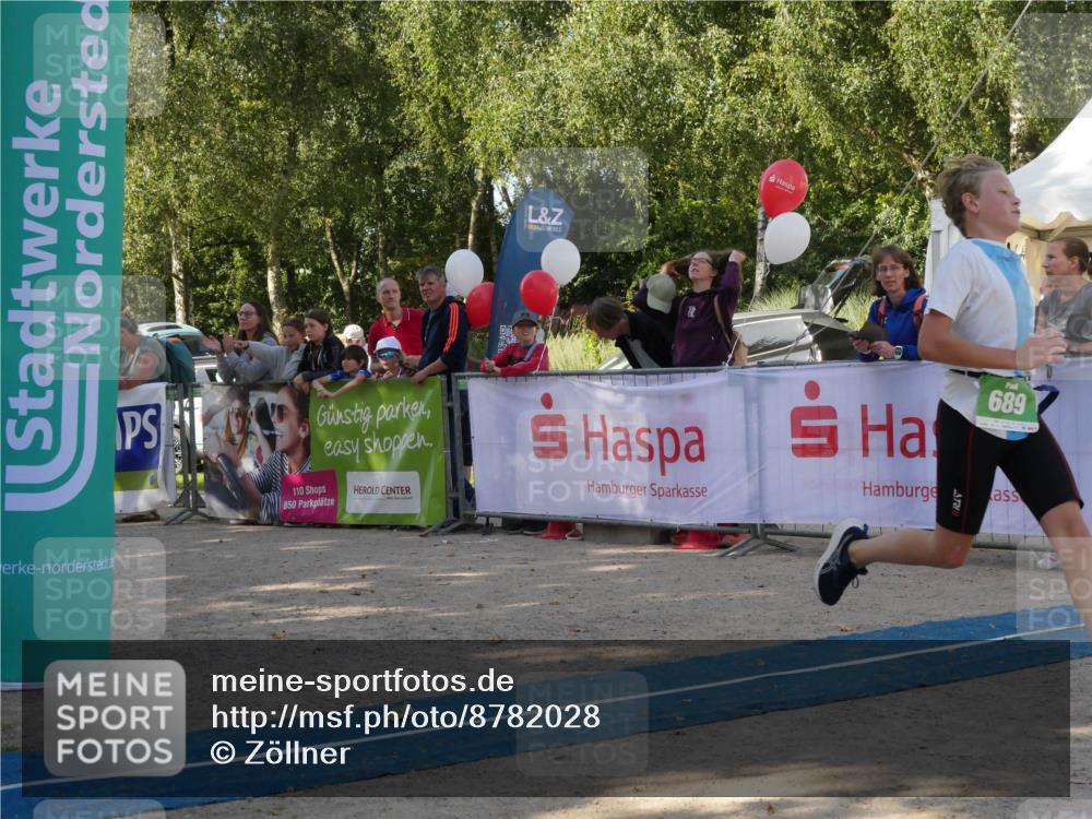 07.09.2025 - 19. Norderstedt Triathlon Zöllner http://msf.ph/oto/8782028 07.09.2025 11:00:47 Ziel 689 meine-sportfotos.de