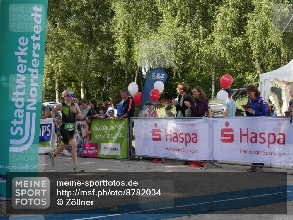 07.09.2025 - 19. Norderstedt Triathlon Zöllner http://msf.ph/oto/8782034 07.09.2025 11:01:10 Ziel 127 meine-sportfotos.de