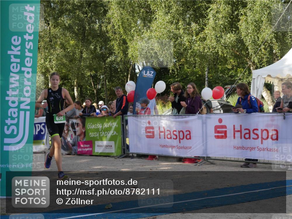 07.09.2025 - 19. Norderstedt Triathlon Zöllner http://msf.ph/oto/8782111 07.09.2025 11:01:24 Ziel 635 meine-sportfotos.de