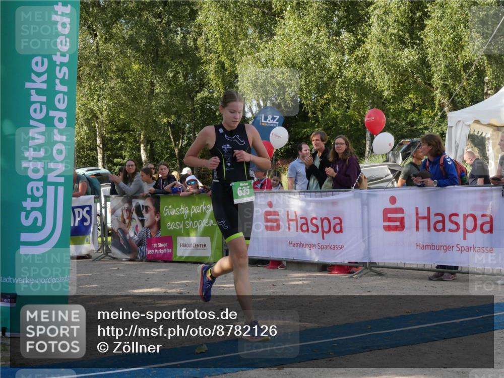 07.09.2025 - 19. Norderstedt Triathlon Zöllner http://msf.ph/oto/8782126 07.09.2025 11:01:25 Ziel 105, 635 meine-sportfotos.de