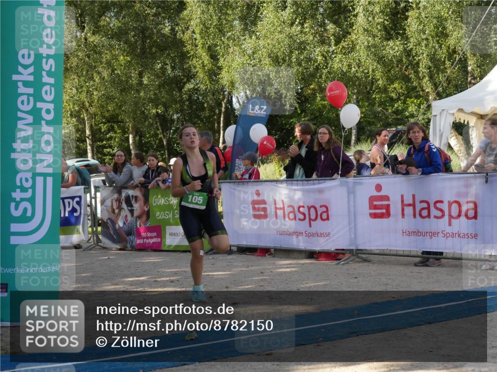 07.09.2025 - 19. Norderstedt Triathlon Zöllner http://msf.ph/oto/8782150 07.09.2025 11:01:29 Ziel 105, 635 meine-sportfotos.de