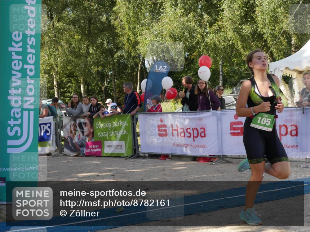 07.09.2025 - 19. Norderstedt Triathlon Zöllner http://msf.ph/oto/8782161 07.09.2025 11:01:30 Ziel 105, 635 meine-sportfotos.de