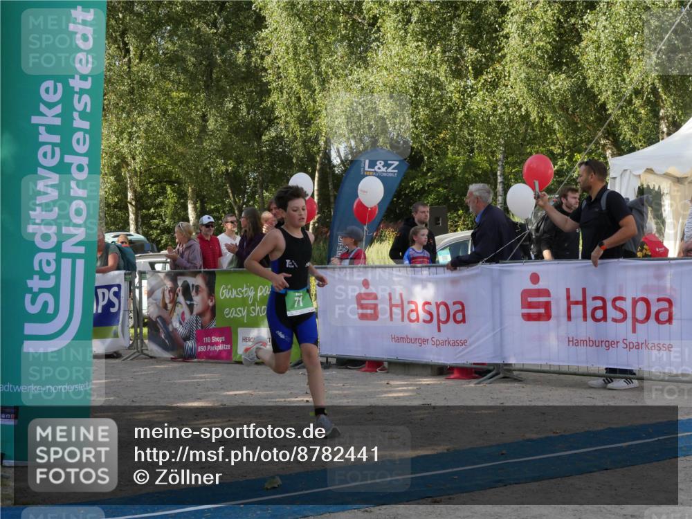 07.09.2025 - 19. Norderstedt Triathlon Zöllner http://msf.ph/oto/8782441 07.09.2025 11:04:19 Ziel 71, 92 meine-sportfotos.de