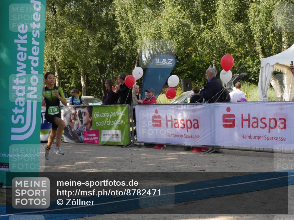 07.09.2025 - 19. Norderstedt Triathlon Zöllner http://msf.ph/oto/8782471 07.09.2025 11:04:59 Ziel 110, 650 meine-sportfotos.de
