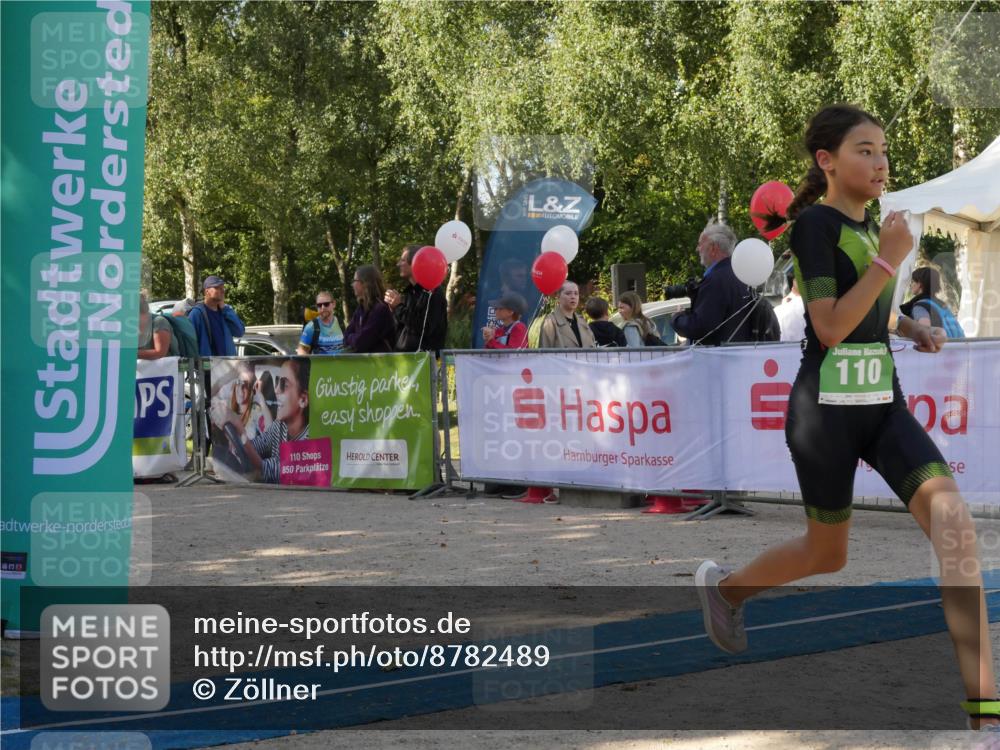 07.09.2025 - 19. Norderstedt Triathlon Zöllner http://msf.ph/oto/8782489 07.09.2025 11:05:00 Ziel 110, 650 meine-sportfotos.de