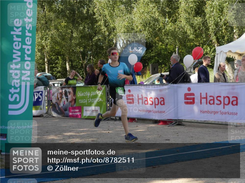 07.09.2025 - 19. Norderstedt Triathlon Zöllner http://msf.ph/oto/8782511 07.09.2025 11:05:03 Ziel 110, 650 meine-sportfotos.de