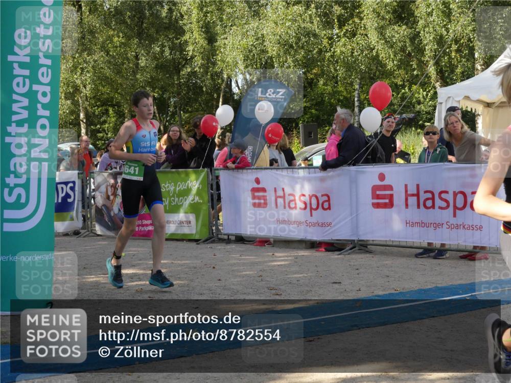 07.09.2025 - 19. Norderstedt Triathlon Zöllner http://msf.ph/oto/8782554 07.09.2025 11:05:15 Ziel 80, 100, 641 meine-sportfotos.de