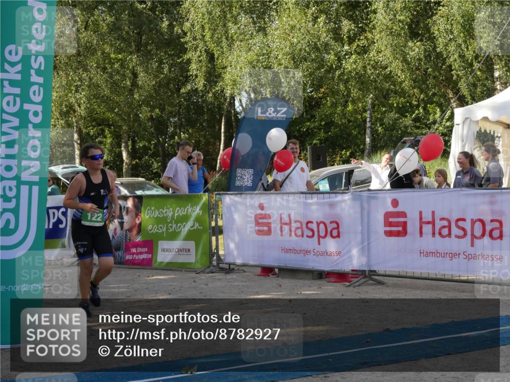 07.09.2025 - 19. Norderstedt Triathlon Zöllner http://msf.ph/oto/8782927 07.09.2025 11:16:09 Ziel 122 meine-sportfotos.de