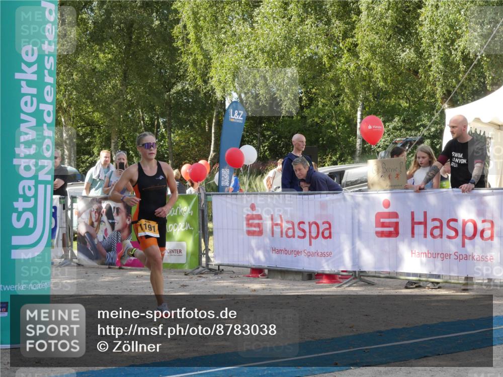 07.09.2025 - 19. Norderstedt Triathlon Zöllner http://msf.ph/oto/8783038 07.09.2025 11:47:22 Ziel 1191 meine-sportfotos.de