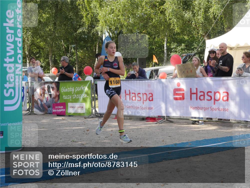 07.09.2025 - 19. Norderstedt Triathlon Zöllner http://msf.ph/oto/8783145 07.09.2025 11:50:14 Ziel 1160 meine-sportfotos.de