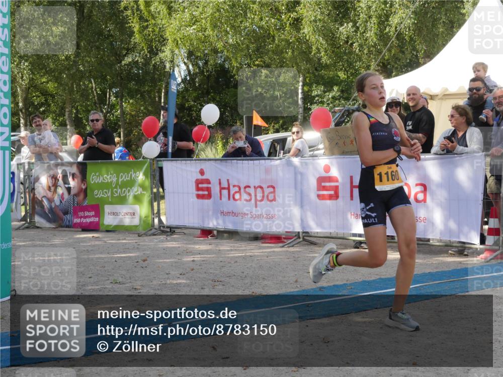 07.09.2025 - 19. Norderstedt Triathlon Zöllner http://msf.ph/oto/8783150 07.09.2025 11:50:15 Ziel 1160 meine-sportfotos.de