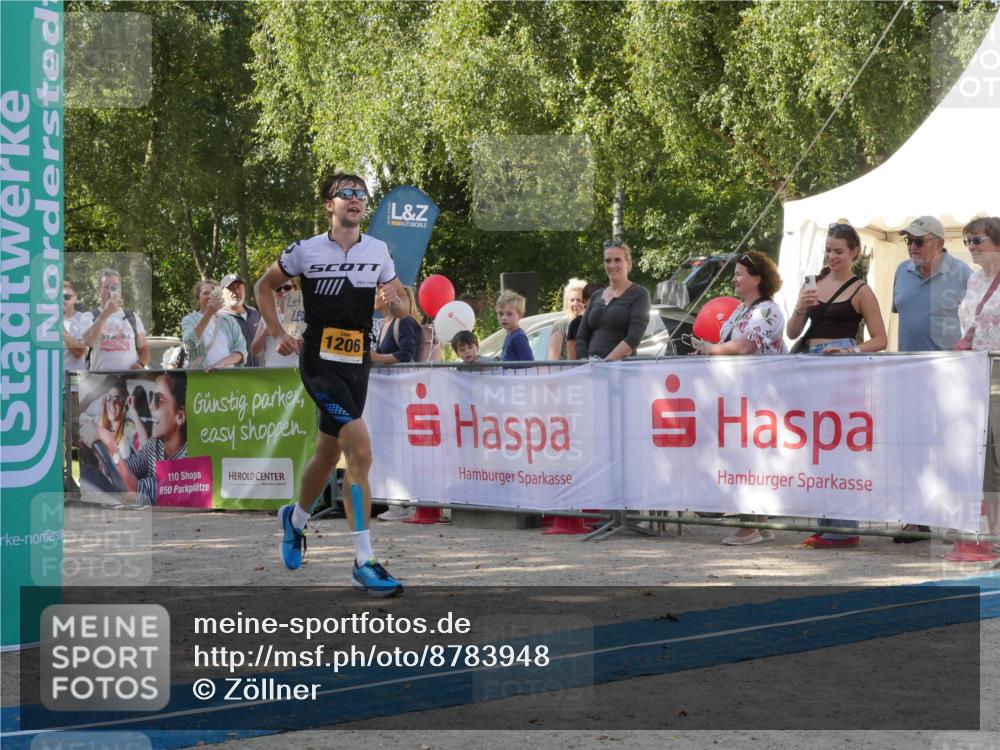 07.09.2025 - 19. Norderstedt Triathlon Zöllner http://msf.ph/oto/8783948 07.09.2025 12:03:40 Ziel 1206 meine-sportfotos.de