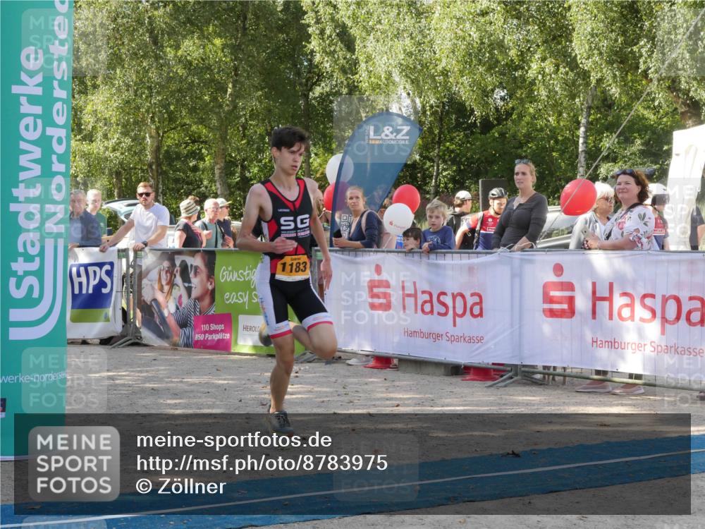 07.09.2025 - 19. Norderstedt Triathlon Zöllner http://msf.ph/oto/8783975 07.09.2025 12:04:28 Ziel 1183 meine-sportfotos.de