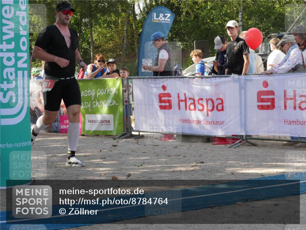 07.09.2025 - 19. Norderstedt Triathlon Zöllner http://msf.ph/oto/8784764 07.09.2025 12:24:28 Ziel 138, 152, 281 meine-sportfotos.de