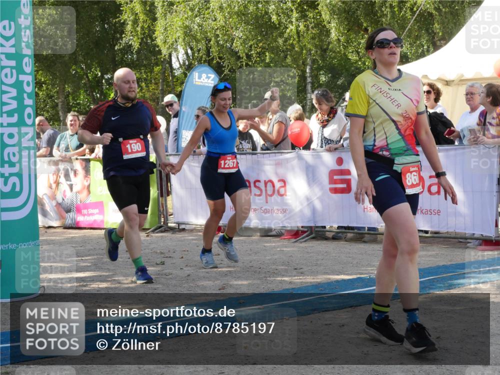 07.09.2025 - 19. Norderstedt Triathlon Zöllner http://msf.ph/oto/8785197 07.09.2025 12:36:49 Ziel 190, 860, 1267, 1319 meine-sportfotos.de