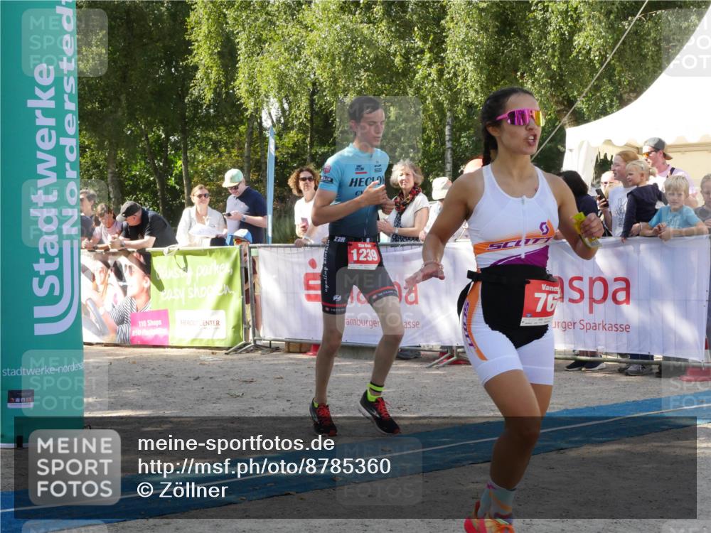 07.09.2025 - 19. Norderstedt Triathlon Zöllner http://msf.ph/oto/8785360 07.09.2025 12:40:20 Ziel 748, 763, 767, 778, 1239 meine-sportfotos.de