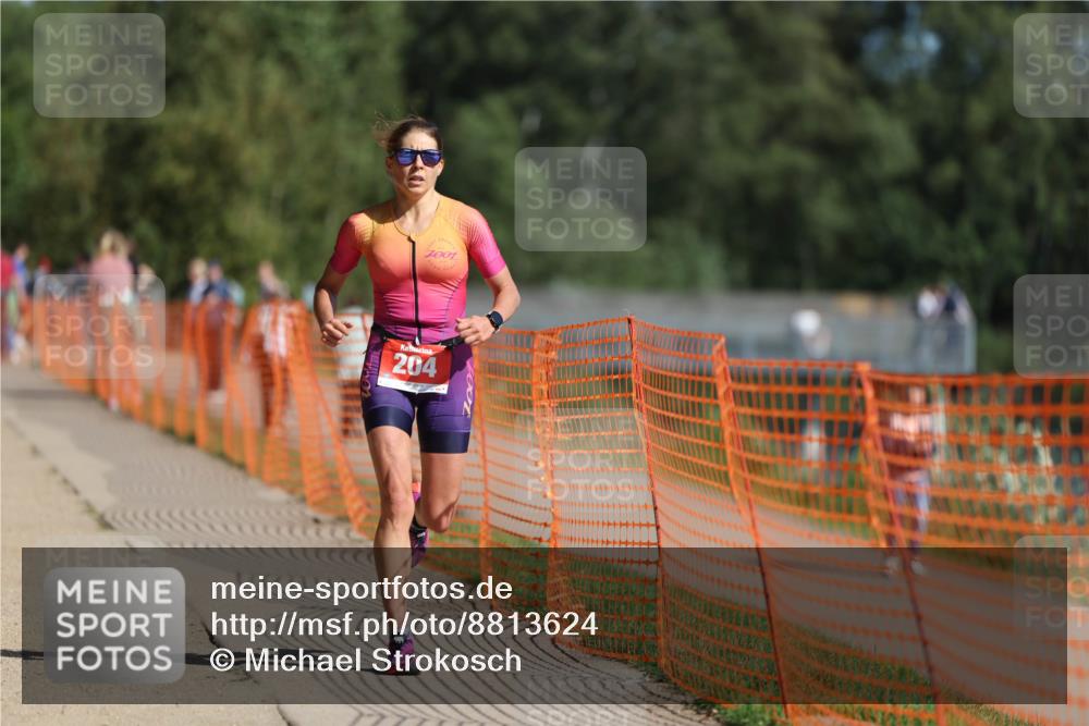 07.09.2025 - 19. Norderstedt Triathlon Michael Strokosch http://msf.ph/oto/8813624 07.09.2025 11:43:02 Laufen 204 meine-sportfotos.de