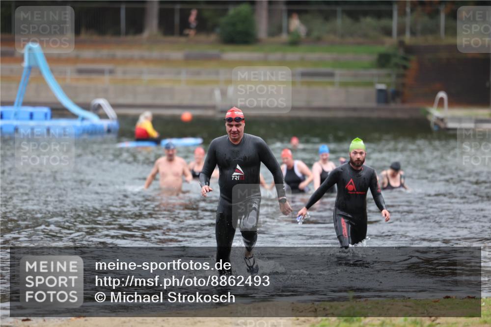 14.09.2025 - Stadtparktriathlon Michael Strokosch http://msf.ph/oto/8862493 14.09.2025 09:51:19 Schwimmen 542, 581 meine-sportfotos.de