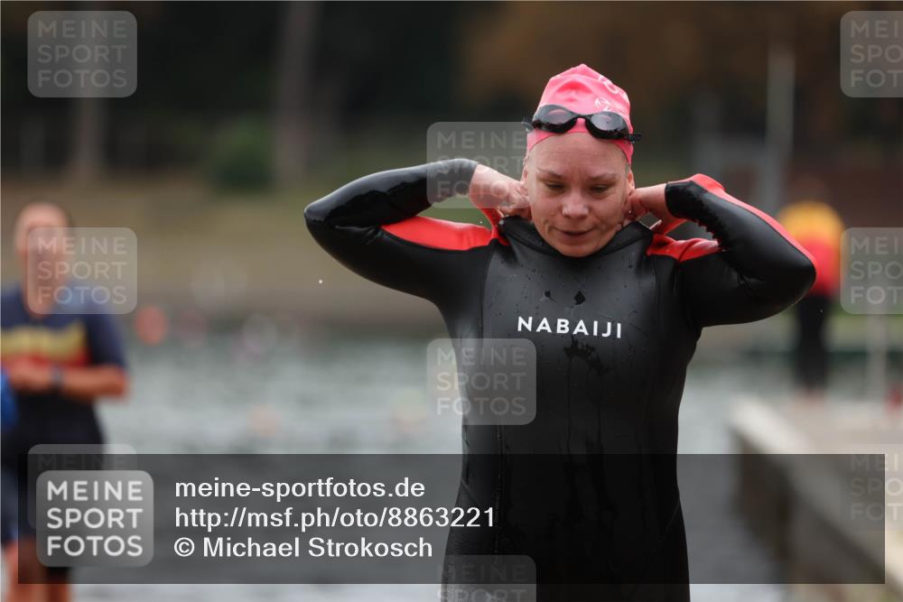 14.09.2025 - Stadtparktriathlon Michael Strokosch http://msf.ph/oto/8863221 14.09.2025 10:15:18 Schwimmen 621, 626, 636, 691 meine-sportfotos.de