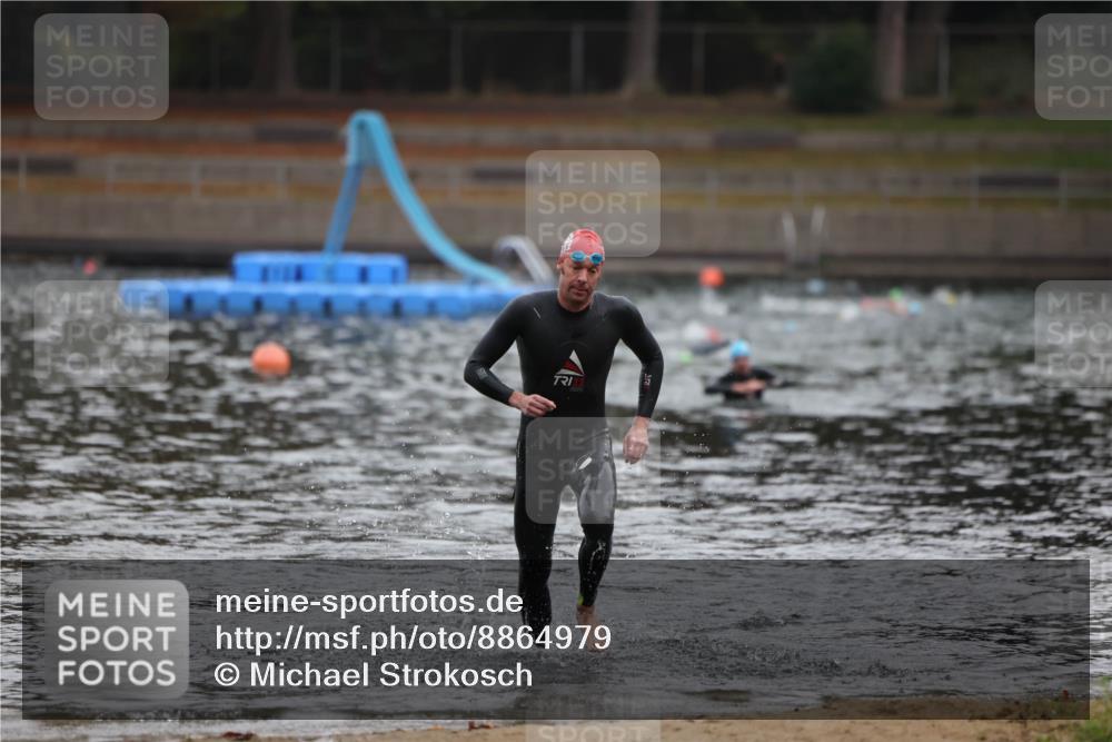 14.09.2025 - Stadtparktriathlon Michael Strokosch http://msf.ph/oto/8864979 14.09.2025 09:00:18 Schwimmen 405, 416 meine-sportfotos.de