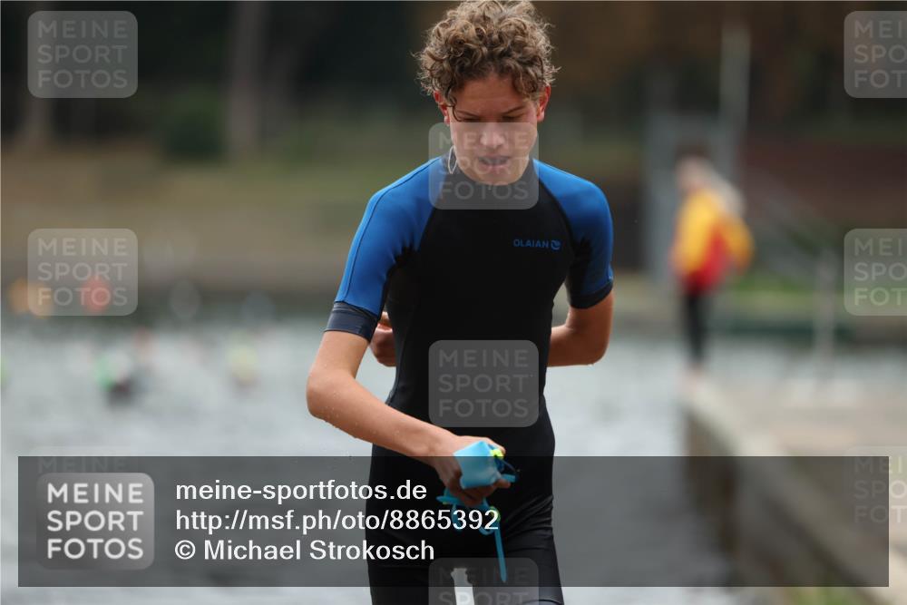 14.09.2025 - Stadtparktriathlon Michael Strokosch http://msf.ph/oto/8865392 14.09.2025 09:03:24 Schwimmen 387, 430, 434, 437 meine-sportfotos.de