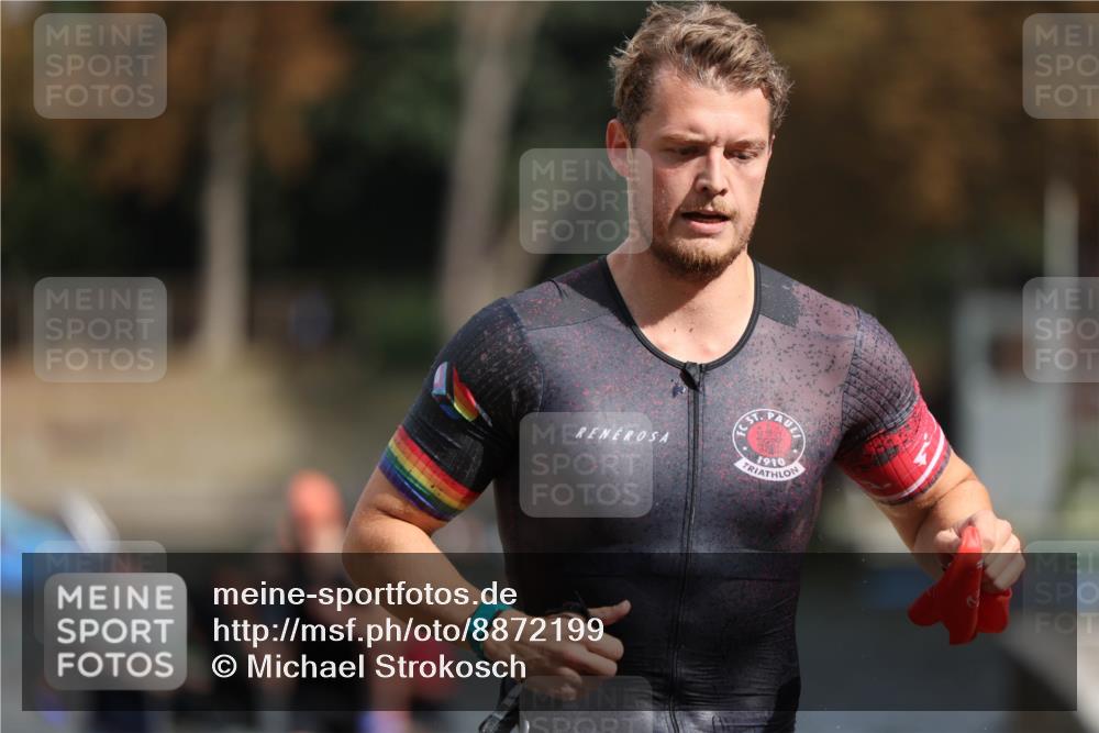 14.09.2025 - Stadtparktriathlon Michael Strokosch http://msf.ph/oto/8872199 14.09.2025 11:51:26 Schwimmen 1129, 1139, 1203, 1212 meine-sportfotos.de