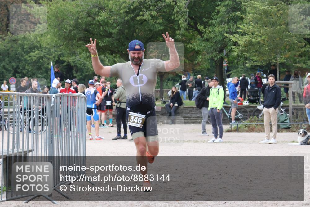 14.09.2025 - Stadtparktriathlon Strokosch-Dieckow http://msf.ph/oto/8883144 14.09.2025 10:01:00 Ziel 346 meine-sportfotos.de