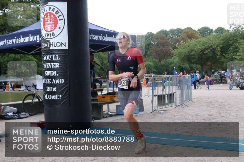 14.09.2025 - Stadtparktriathlon Strokosch-Dieckow http://msf.ph/oto/8883788 14.09.2025 10:18:09 Ziel 503 meine-sportfotos.de