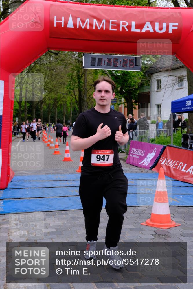 19.04.2026 - Hammer Lauf Tim E. http://msf.ph/oto/9547278 19.04.2026 12:45:34 Ziel 9, 10, 395, 736, 947, 1082 meine-sportfotos.de