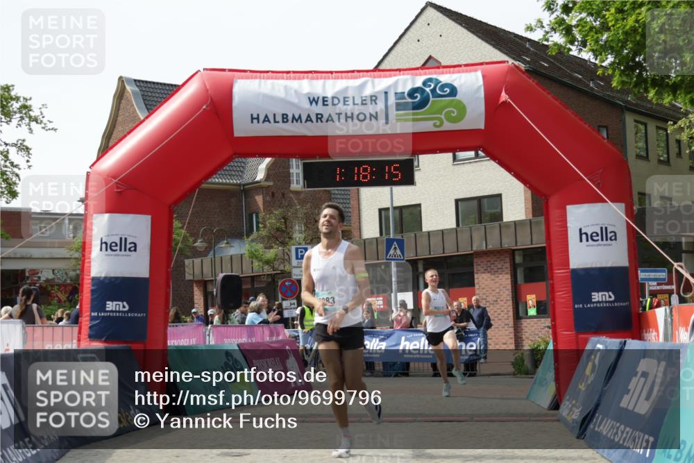 10.05.2026 - 8. Wedeler Halbmarathon Yannick Fuchs http://msf.ph/oto/9699796 10.05.2026 11:18:15 Ziel 802, 2083 meine-sportfotos.de