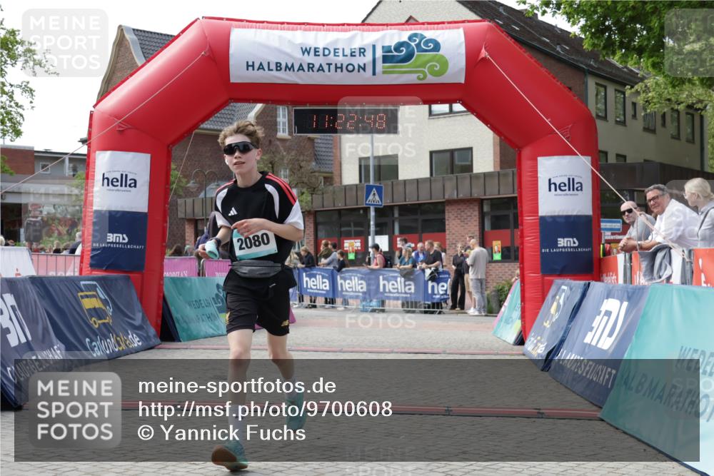 10.05.2026 - 8. Wedeler Halbmarathon Yannick Fuchs http://msf.ph/oto/9700608 10.05.2026 11:22:47 Ziel 684, 2080 meine-sportfotos.de