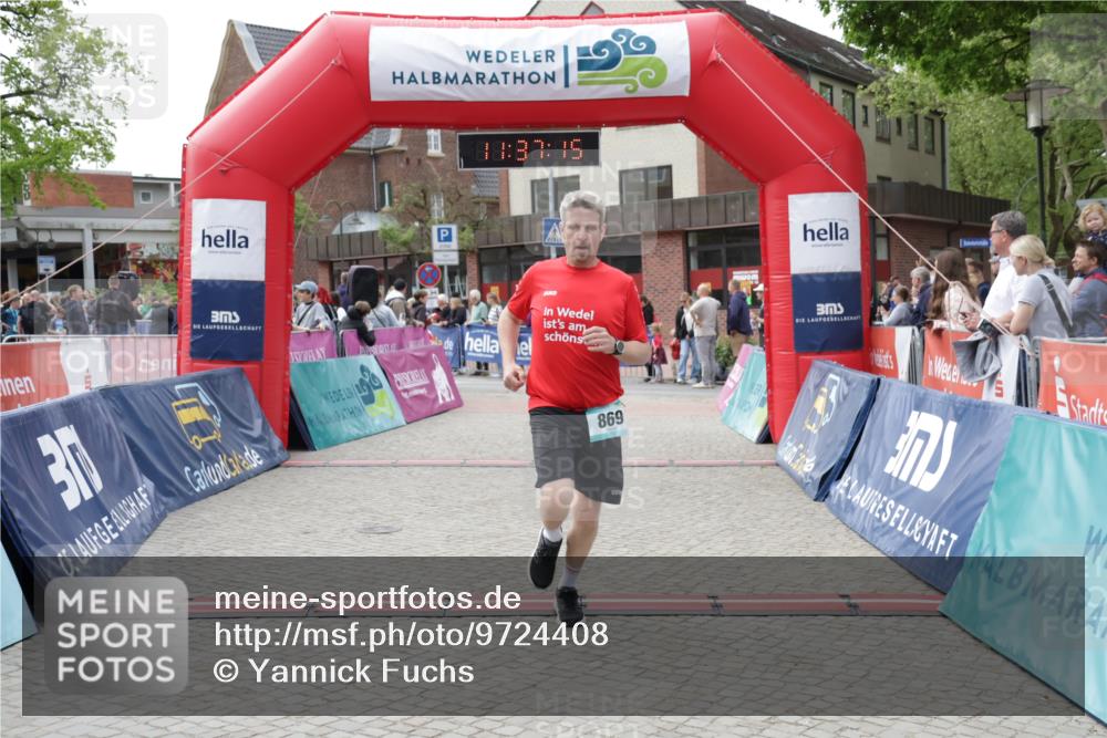 10.05.2026 - 8. Wedeler Halbmarathon Yannick Fuchs http://msf.ph/oto/9724408 10.05.2026 11:37:13 Ziel 31, 61, 869, 2193 meine-sportfotos.de