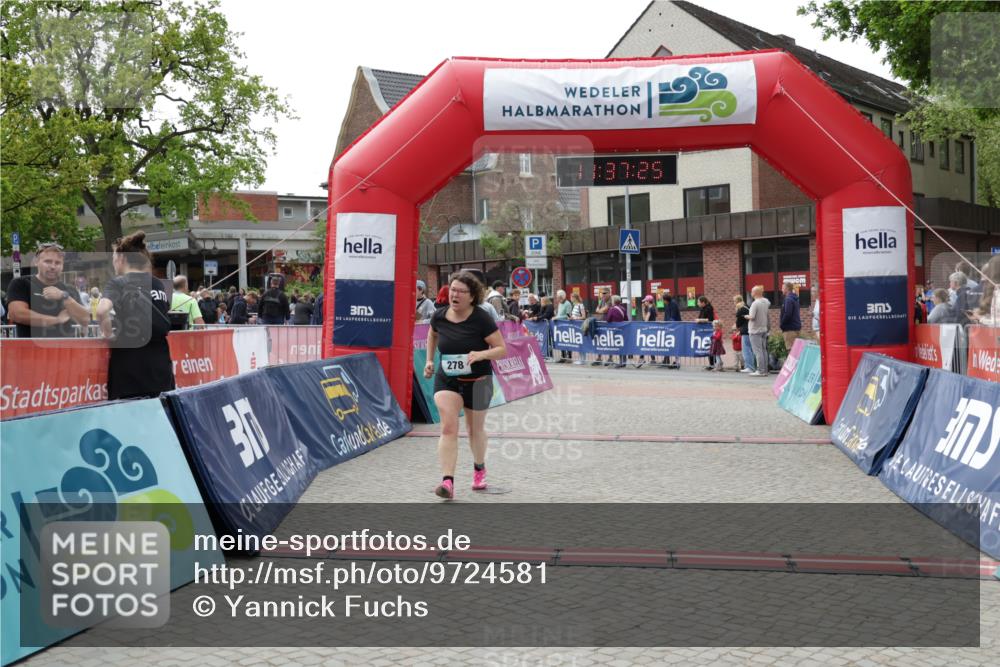 10.05.2026 - 8. Wedeler Halbmarathon Yannick Fuchs http://msf.ph/oto/9724581 10.05.2026 11:37:24 Ziel 180, 278 meine-sportfotos.de