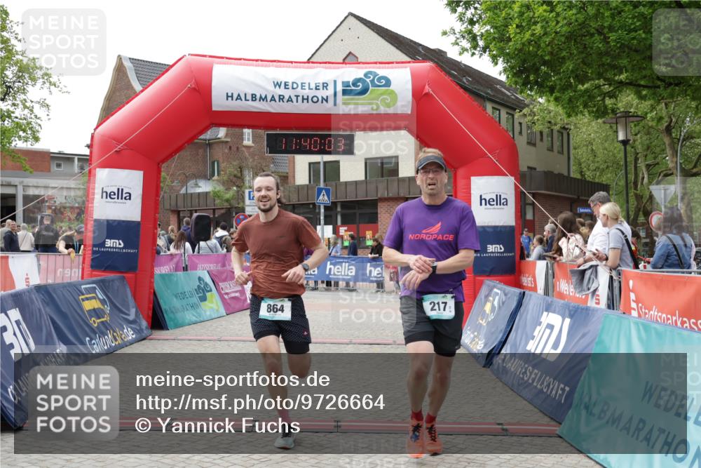 10.05.2026 - 8. Wedeler Halbmarathon Yannick Fuchs http://msf.ph/oto/9726664 10.05.2026 11:40:02 Ziel 217, 864 meine-sportfotos.de