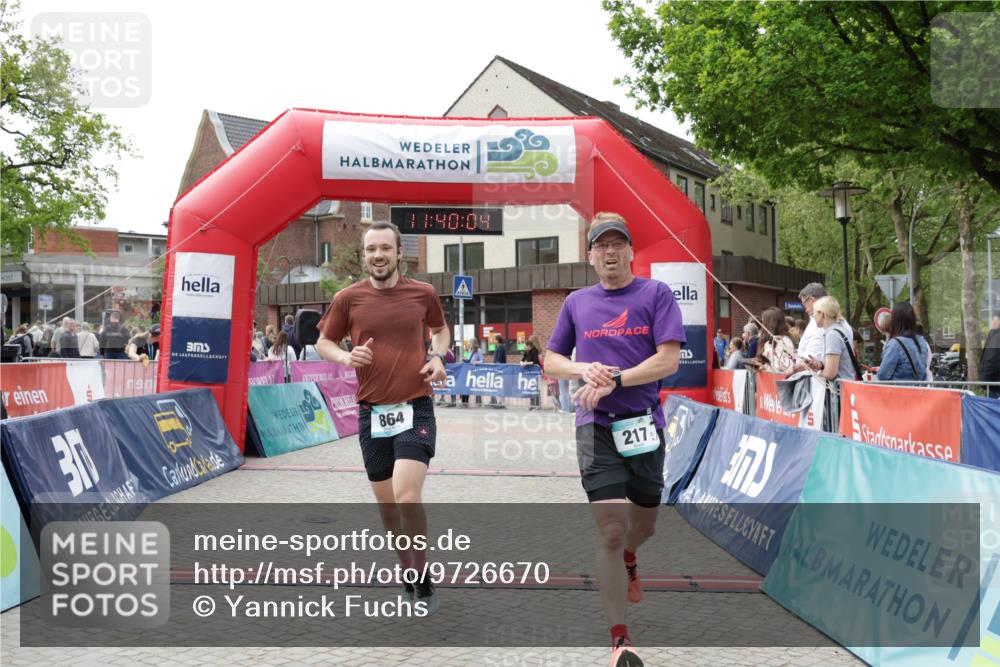 10.05.2026 - 8. Wedeler Halbmarathon Yannick Fuchs http://msf.ph/oto/9726670 10.05.2026 11:40:02 Ziel 217, 864 meine-sportfotos.de