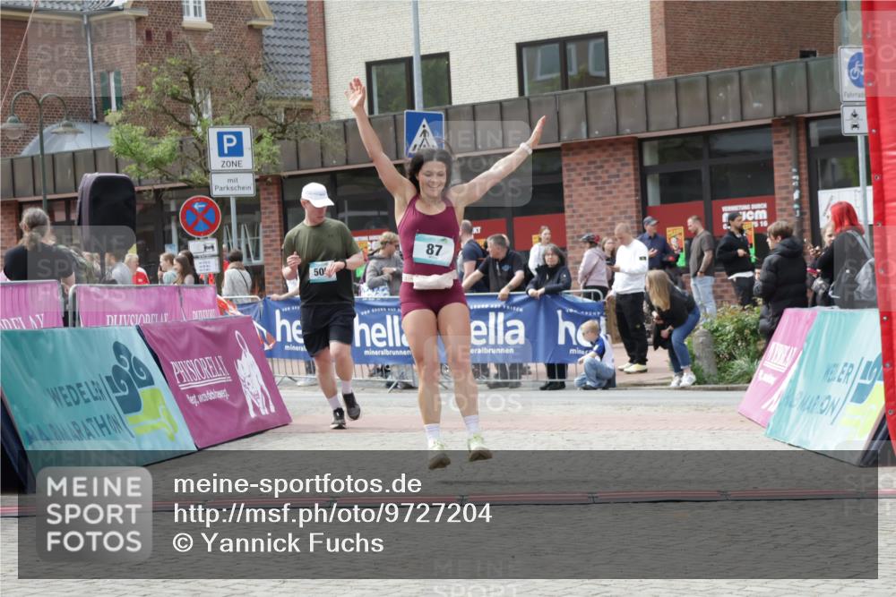 10.05.2026 - 8. Wedeler Halbmarathon Yannick Fuchs http://msf.ph/oto/9727204 10.05.2026 12:10:20 Ziel 87, 505 meine-sportfotos.de