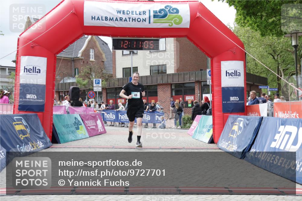 10.05.2026 - 8. Wedeler Halbmarathon Yannick Fuchs http://msf.ph/oto/9727701 10.05.2026 12:11:03 Ziel 48, 200 meine-sportfotos.de
