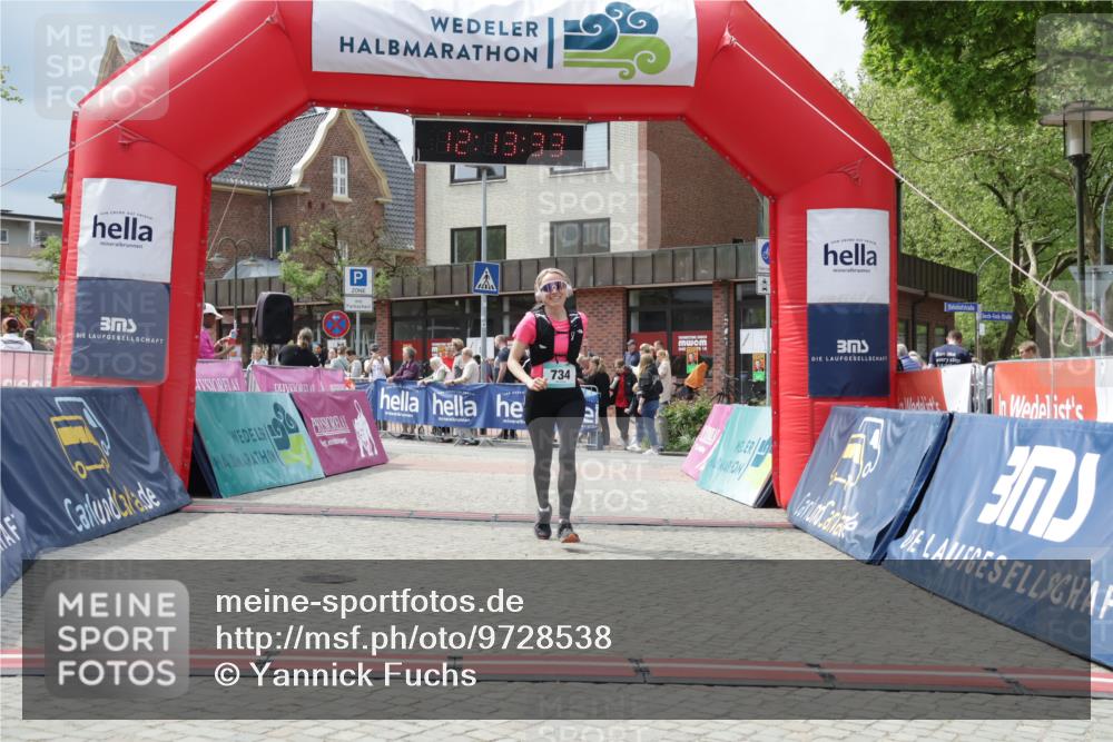 10.05.2026 - 8. Wedeler Halbmarathon Yannick Fuchs http://msf.ph/oto/9728538 10.05.2026 12:13:31 Ziel 634, 734 meine-sportfotos.de