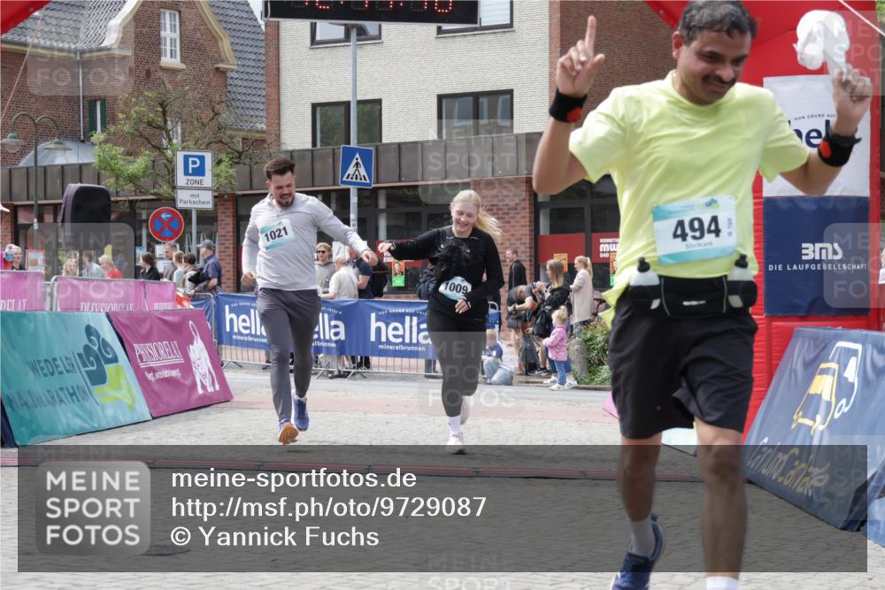 10.05.2026 - 8. Wedeler Halbmarathon Yannick Fuchs http://msf.ph/oto/9729087 10.05.2026 12:14:46 Ziel 231, 494, 1009, 1021 meine-sportfotos.de