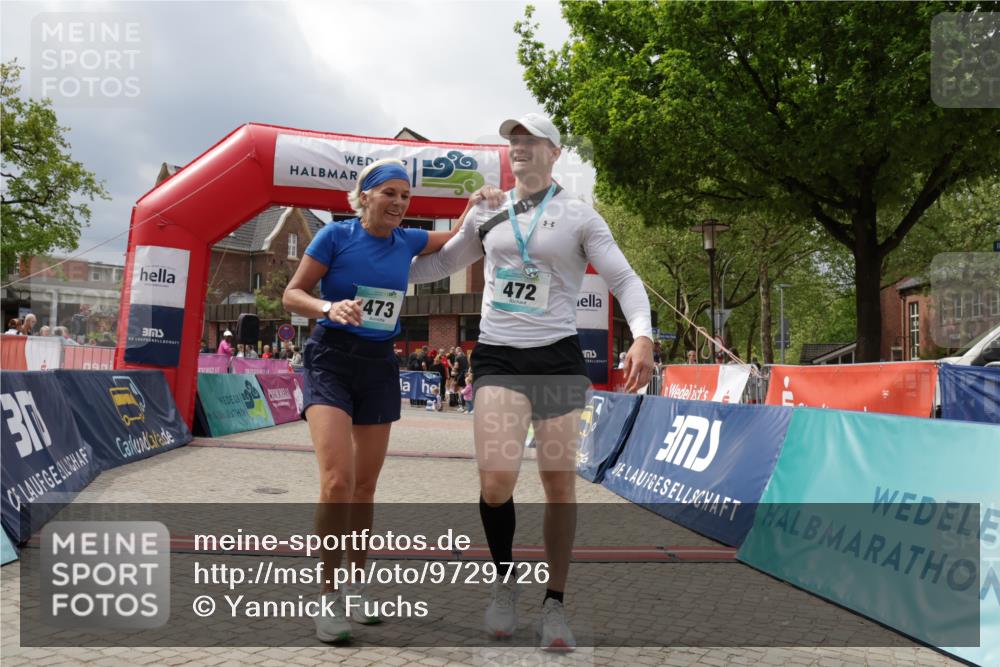 10.05.2026 - 8. Wedeler Halbmarathon Yannick Fuchs http://msf.ph/oto/9729726 10.05.2026 12:15:39 Ziel 473, 760 meine-sportfotos.de