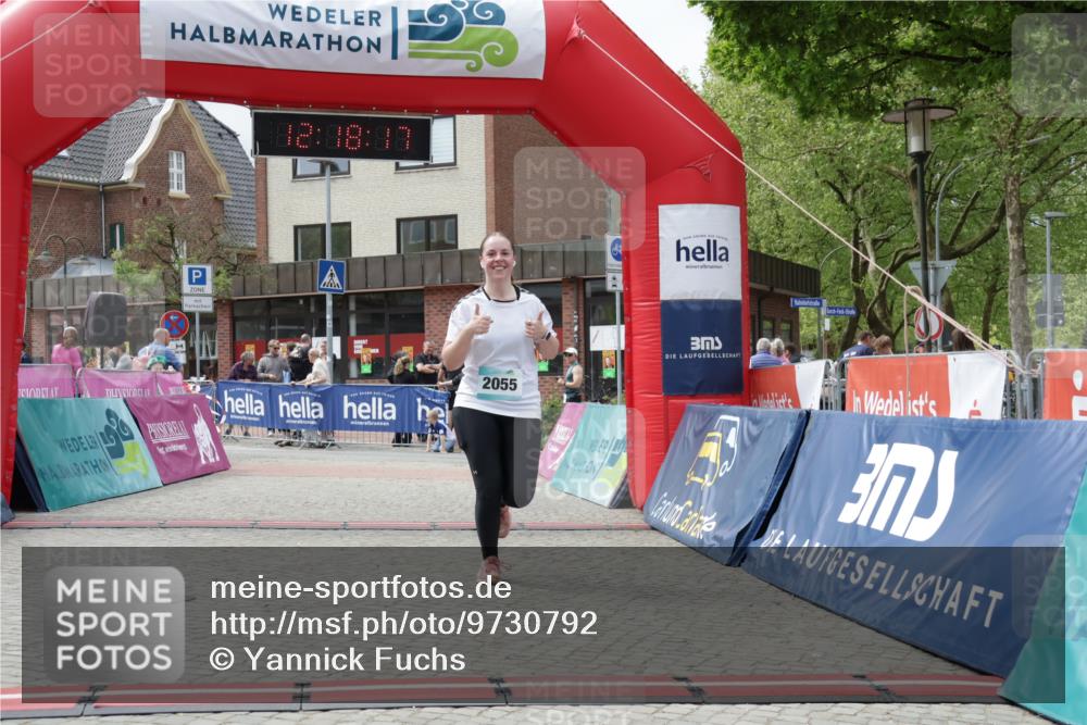 10.05.2026 - 8. Wedeler Halbmarathon Yannick Fuchs http://msf.ph/oto/9730792 10.05.2026 12:18:15 Ziel 685, 2055 meine-sportfotos.de