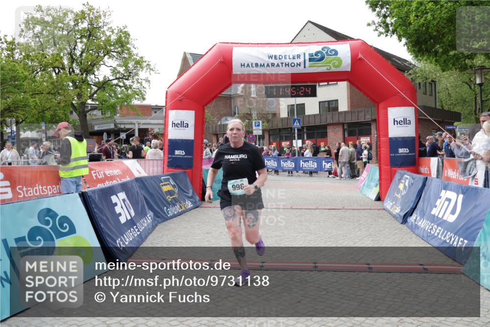 10.05.2026 - 8. Wedeler Halbmarathon Yannick Fuchs http://msf.ph/oto/9731138 10.05.2026 11:45:22 Ziel 660, 998 meine-sportfotos.de
