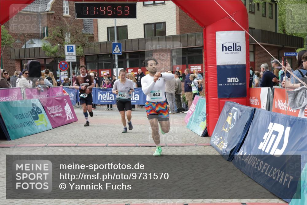 10.05.2026 - 8. Wedeler Halbmarathon Yannick Fuchs http://msf.ph/oto/9731570 10.05.2026 11:45:52 Ziel 443, 725, 2120 meine-sportfotos.de