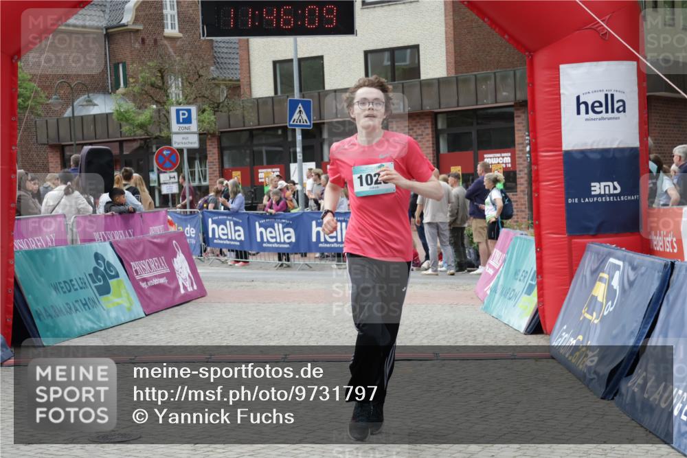 10.05.2026 - 8. Wedeler Halbmarathon Yannick Fuchs http://msf.ph/oto/9731797 10.05.2026 11:46:08 Ziel 580, 1023 meine-sportfotos.de