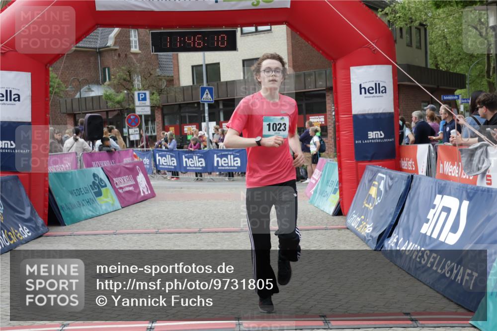 10.05.2026 - 8. Wedeler Halbmarathon Yannick Fuchs http://msf.ph/oto/9731805 10.05.2026 11:46:08 Ziel 580, 1023 meine-sportfotos.de