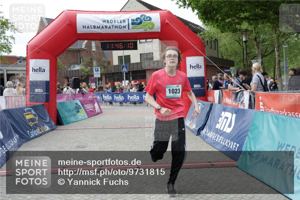 10.05.2026 - 8. Wedeler Halbmarathon Yannick Fuchs http://msf.ph/oto/9731815 10.05.2026 11:46:08 Ziel 580, 1023 meine-sportfotos.de