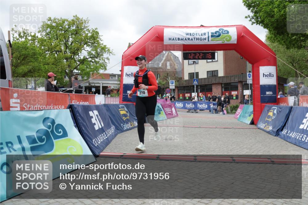 10.05.2026 - 8. Wedeler Halbmarathon Yannick Fuchs http://msf.ph/oto/9731956 10.05.2026 12:22:15 Ziel 270 meine-sportfotos.de