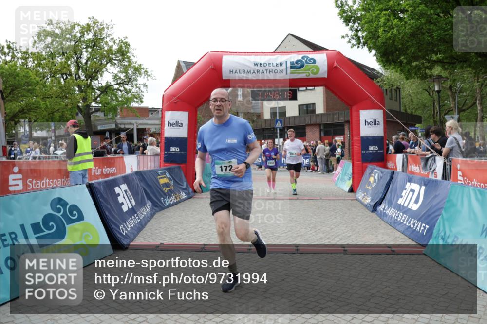 10.05.2026 - 8. Wedeler Halbmarathon Yannick Fuchs http://msf.ph/oto/9731994 10.05.2026 11:46:17 Ziel 172, 580, 605, 2032, 2033 meine-sportfotos.de