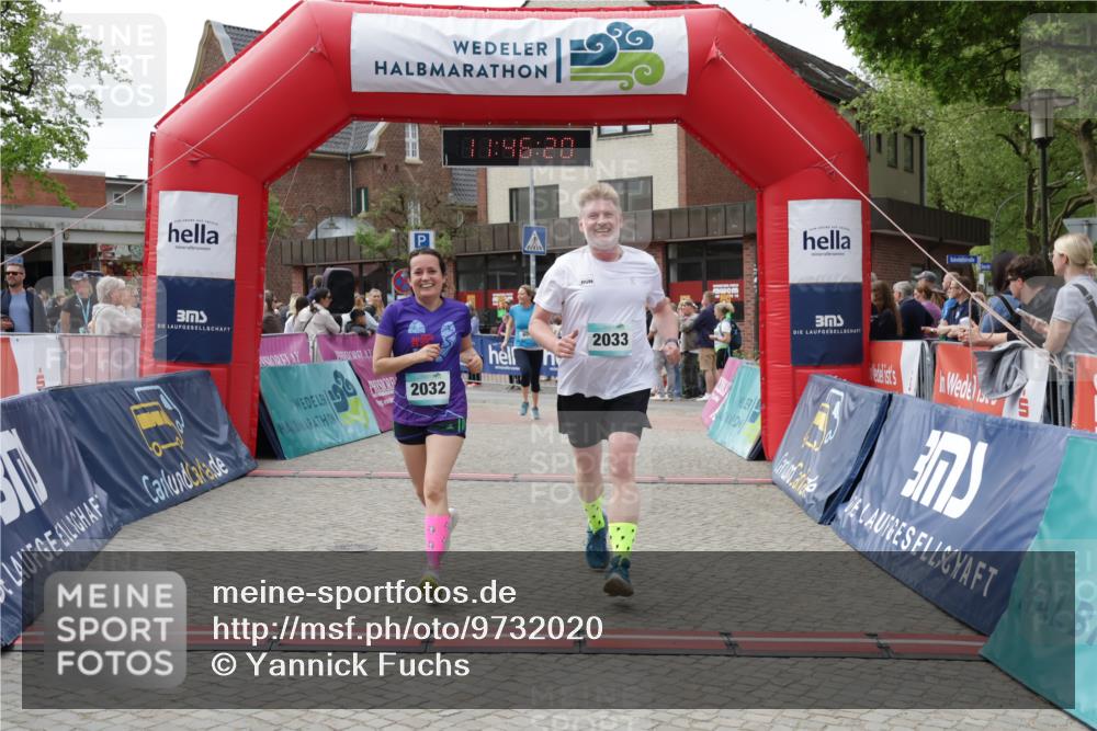 10.05.2026 - 8. Wedeler Halbmarathon Yannick Fuchs http://msf.ph/oto/9732020 10.05.2026 11:46:19 Ziel 172, 605, 2032, 2033 meine-sportfotos.de